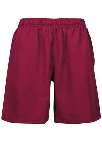 Aussie Pacific Kids Pongee Shorts 3602 Active Wear Aussie Pacific Maroon 4
